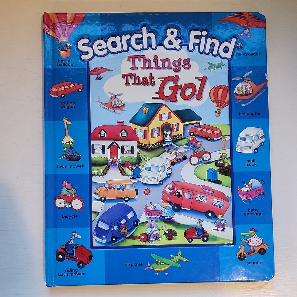 Search & Find Things That Go! Book